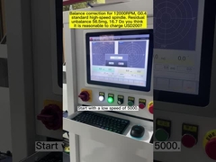 المغزل الميكانيكي عالي السرعة ذو المحمل الناعم، آلة موازنة المغزل الكهربائية